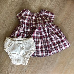 Baby Gap Girls 0-3 M Plaid Dress